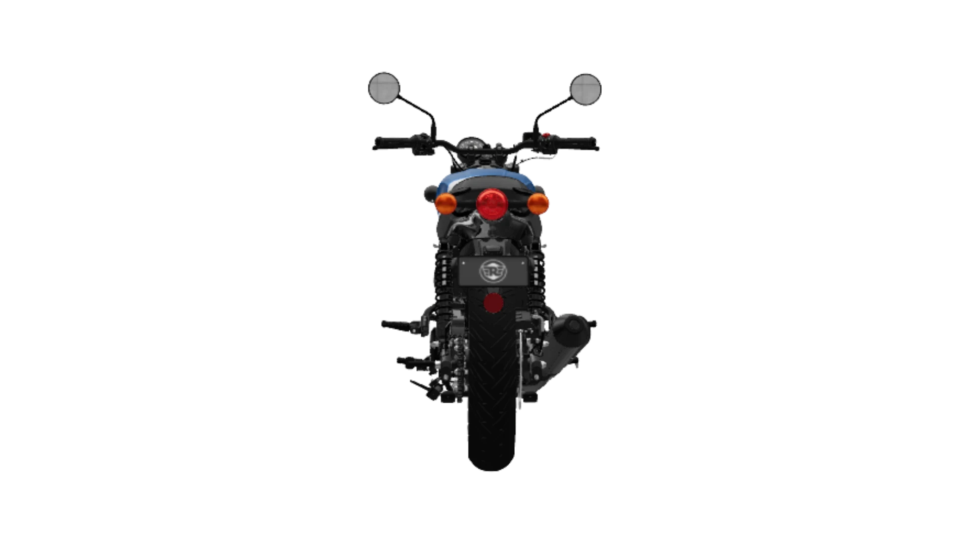hunter 350 rear view